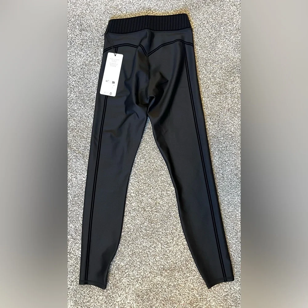 Alo Airlift High-Waist 7/8 Line Up Black Leggings in XXS NWT